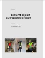 Forside rapport uttesting av eksternt skjelett